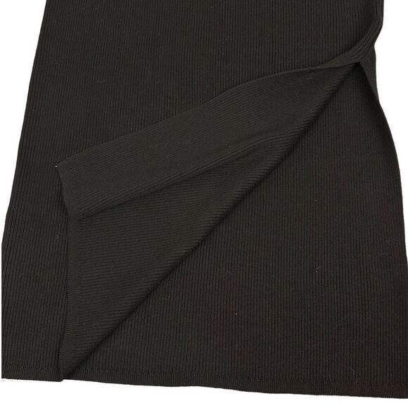 House of Harlow 1960 Black Ribbed Side Slit Pencil Skirt Size Large NEW - Picture 6 of 8